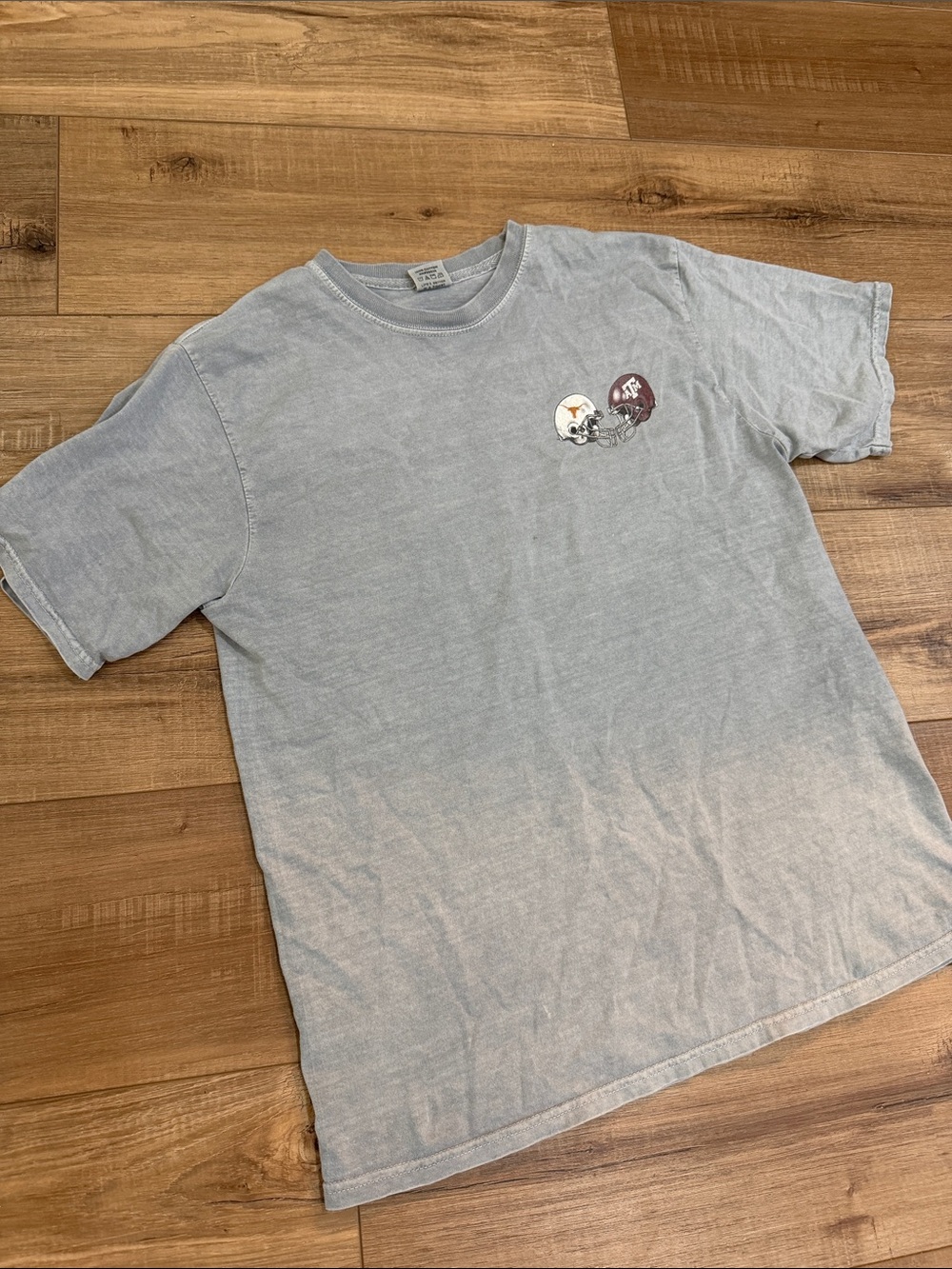 Heather Gray Lone Star Showdown Graphic Football Tee
